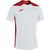 Joma Championship VI Maillot Manches Courtes Hommes - Blanc / Rouge