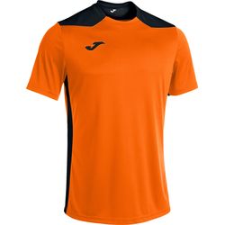 Joma Championship VI Shirt Korte Mouw Heren - Fluo Oranje / Zwart