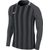 Nike Striped Division III Voetbalshirt Lange Mouw Heren - Antraciet / Zwart