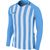 Nike Striped Division III Voetbalshirt Lange Mouw Heren - Hemelsblauw / Wit