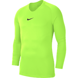 Nike Park First Layer Maillot Manches Longues Hommes - Jaune Fluo