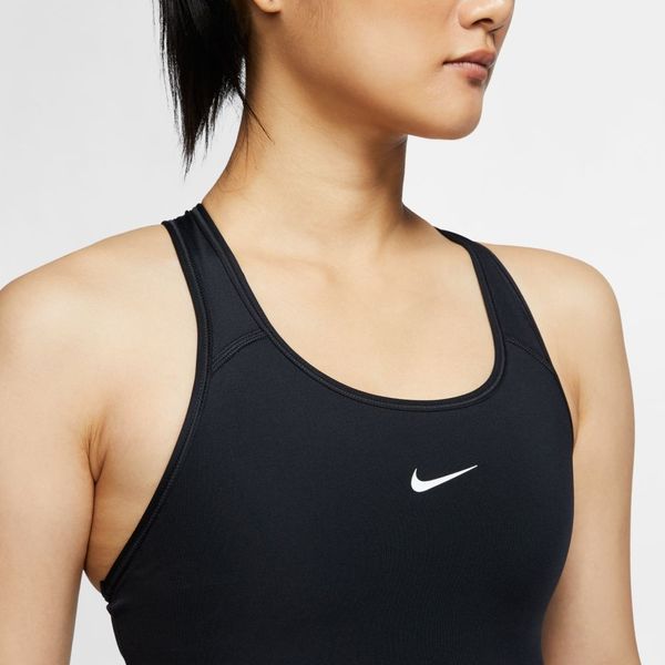 Nike Swoosh Medium-Support Bra Dames - Zwart