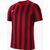 Nike Striped Division IV Shirt Korte Mouw Kinderen - Rood / Zwart