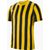 Nike Striped Division IV Shirt Korte Mouw Kinderen - Geel / Zwart