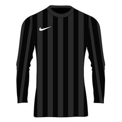 Nike Striped Division IV Voetbalshirt Lange Mouw Kinderen - Antraciet / Zwart