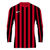 Nike Striped Division IV Voetbalshirt Lange Mouw Kinderen - Rood / Zwart
