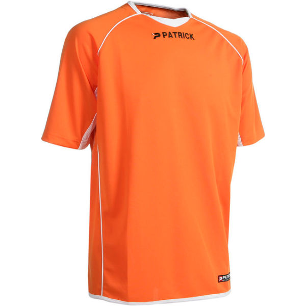 Patrick Girona101 Shirt Korte Mouw Heren - Oranje / Wit