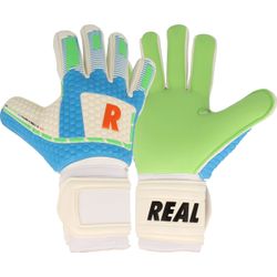 Real Greenforce Keepershandschoenen Kinderen - Wit / Groen / Lichtblauw / Rood