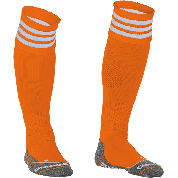 Stanno Ring Chaussettes De Football - Orange / Blanc
