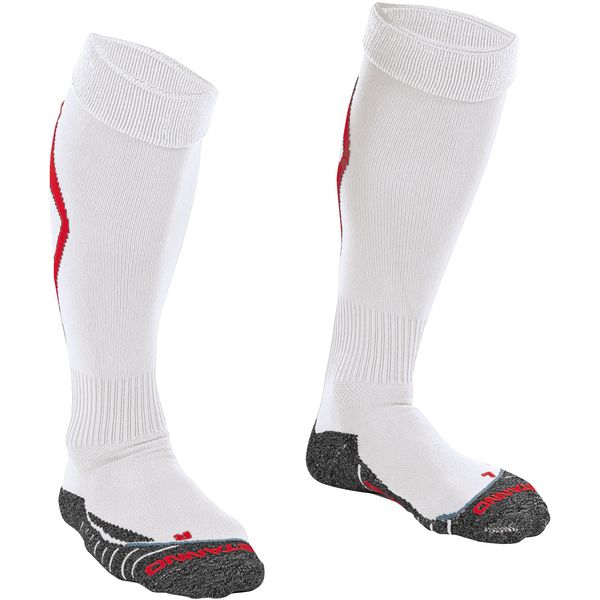 Stanno Forza Chaussettes De Football - Rouge / Blanc