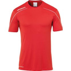 Uhlsport Stream 22 Shirt Korte Mouw Heren - Rood / Wit